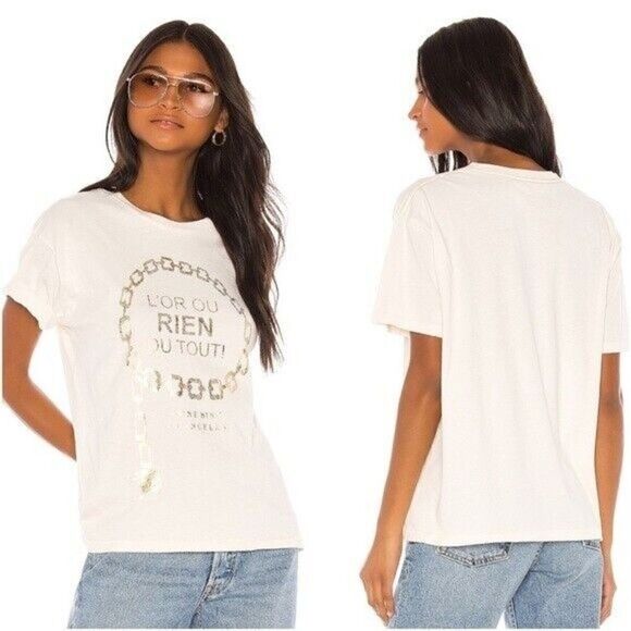 ANINE BING Ringo Tee Gold - Picture 2 of 8